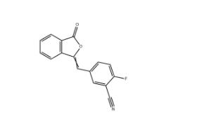 2-氟-5-(3-氧代-3H-异苯并呋喃-1-亚基甲基)苯腈